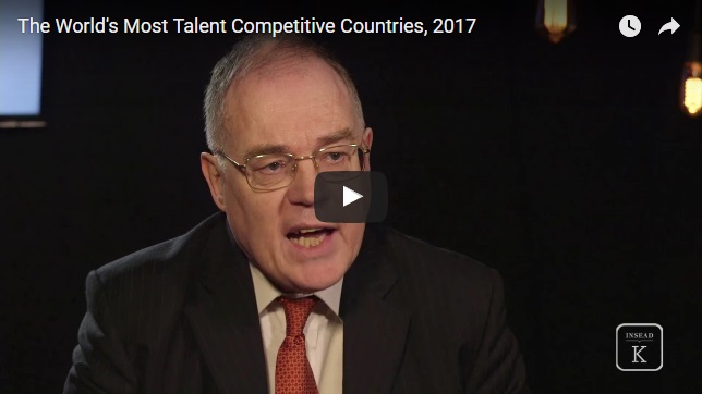 The World’s Most Talent Competitive Countries, 2017