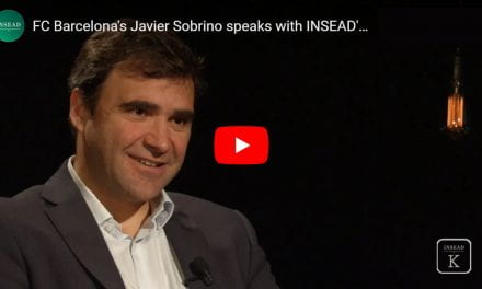 FC Barcelona’s Javier Sobrino speaks with INSEAD’s Felipe Monteiro about the Barca Innovation Hub