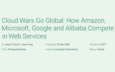 Cloud Wars Go Global: How Amazon, Microsoft, Google and Alibaba Compete in Web Services