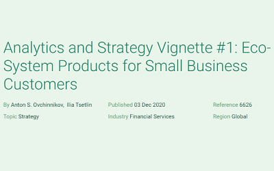 Analytics and Strategy Vignette #1: Eco-System Products for Small Business Customers