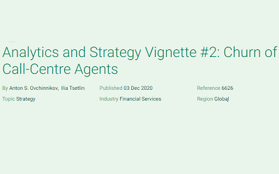 Analytics and Strategy Vignette #2: Churn of Call-Centre Agents