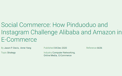 Social Commerce: How Pinduoduo and Instagram Challenge Alibaba and Amazon in E-Commerce