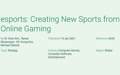 esports: Creating New Sports from Online Gaming
