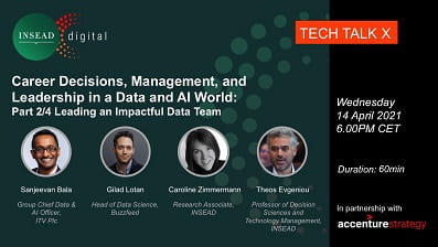 Webinar Series: Career Decisions, Management, and Leadership in a Data and AI World. Part 2/4 Leading an Impactful Data Team