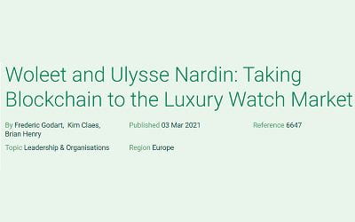 Woleet and Ulysse Nardin: Taking Blockchain to the Luxury Watch Market