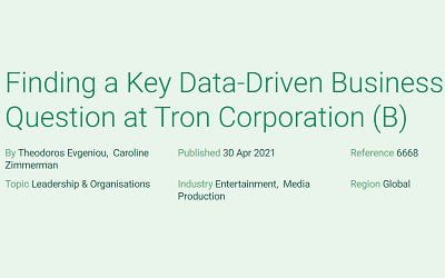 Finding a Key Data-Driven Business Question at Tron Corporation (B)