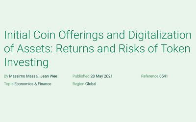 Initial Coin Offerings and Digitalization of Assets: Returns and Risks of Token Investing
