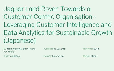Jaguar Land Rover: Towards a Customer-Centric Organisation – Leveraging Customer Intelligence and Data Analytics for Sustainable Growth (Japanese)