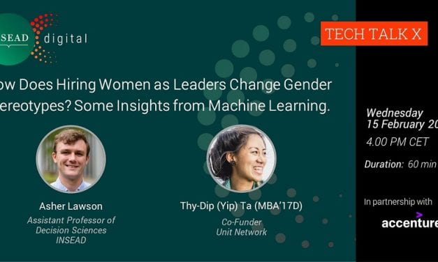 How Does Hiring Women as Leaders Change Gender Stereotypes? Some Insights from Machine Learning