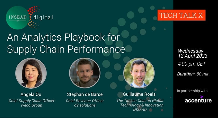An Analytics Playbook for Supply Chain Performance