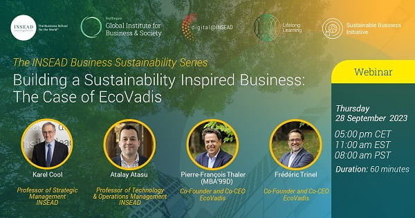 Building a Sustainability Inspired Business: The Case of EcoVadis